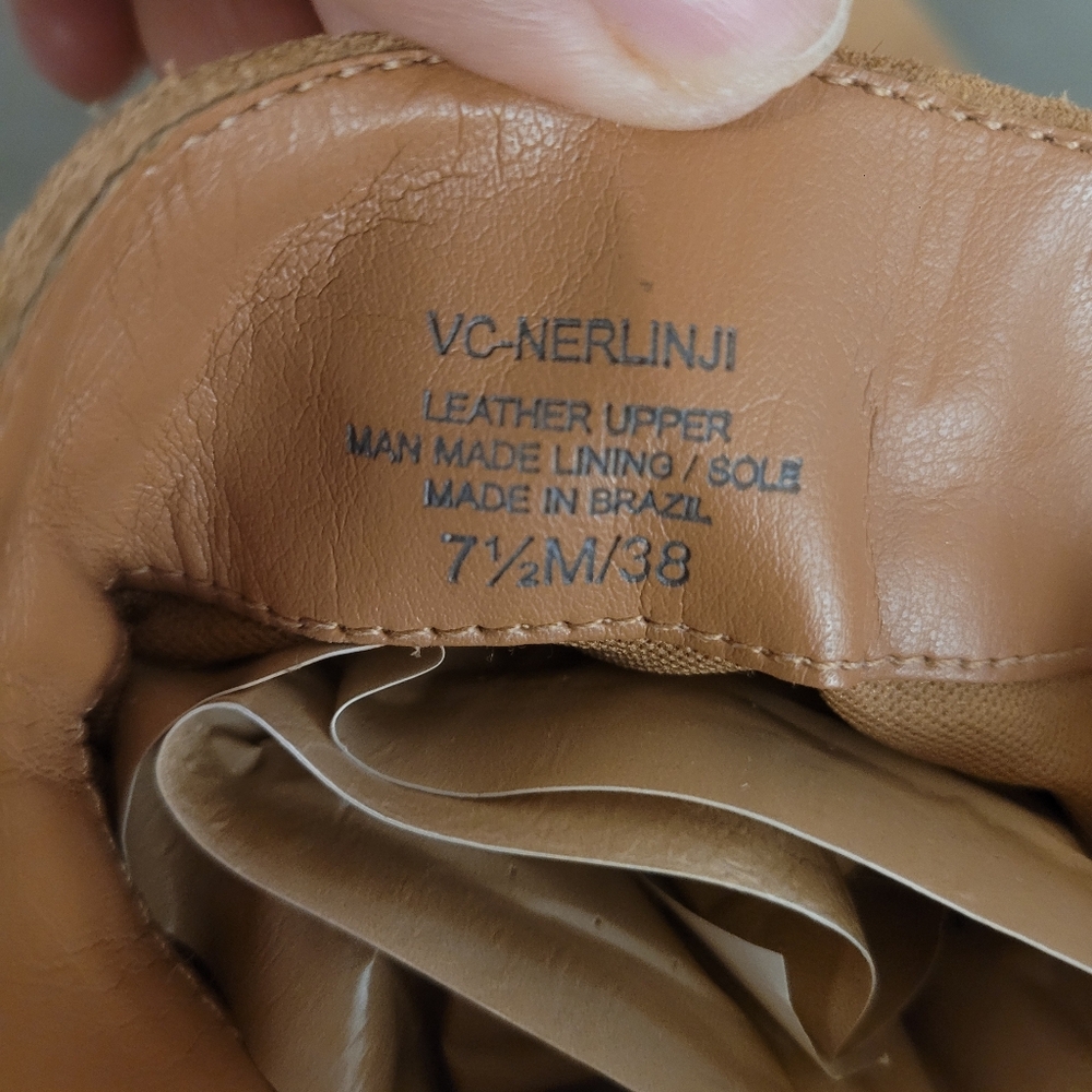 Vince Camuto Tan Suede Ankle Boots - Picture 6 of 16